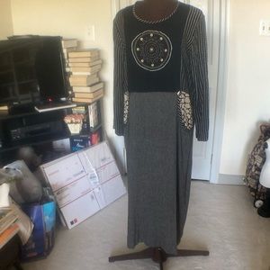 Vintage Usindo long sleeve artisan boho dress